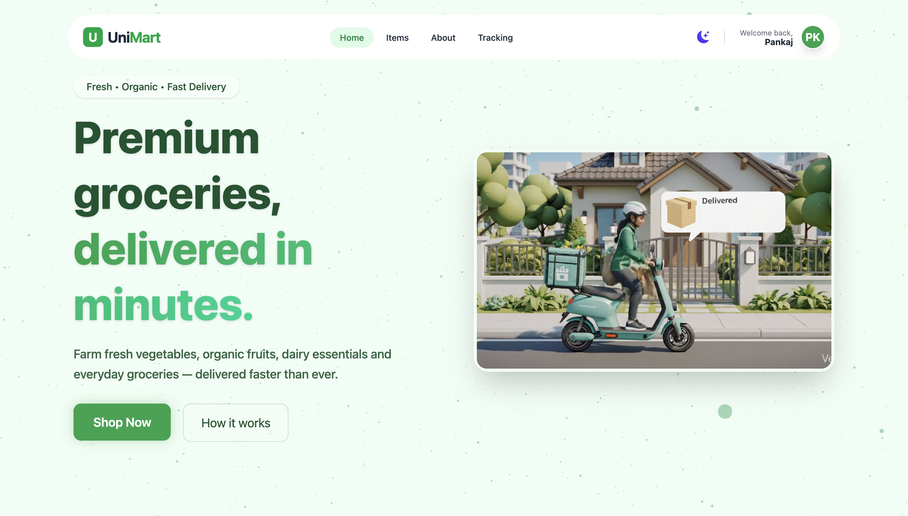 Unimart - E-commerce Website